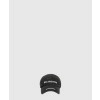 발렌시아가 더블 로고 캡 블랙 744273