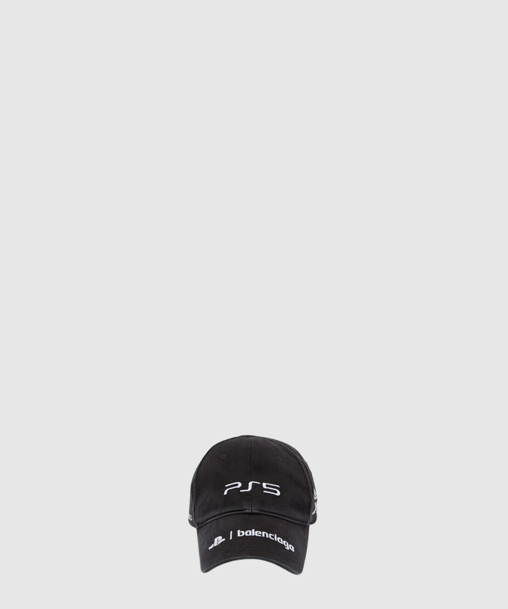 발렌시아가 PS5 베이스볼 캡 블랙 661879