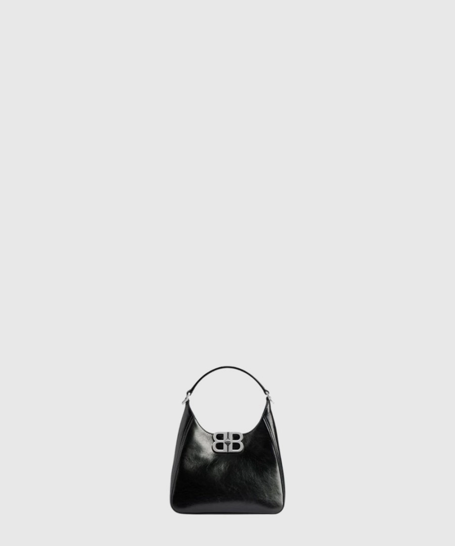 발렌시아가 BB 소프트 스몰 호보 백 블랙 801928