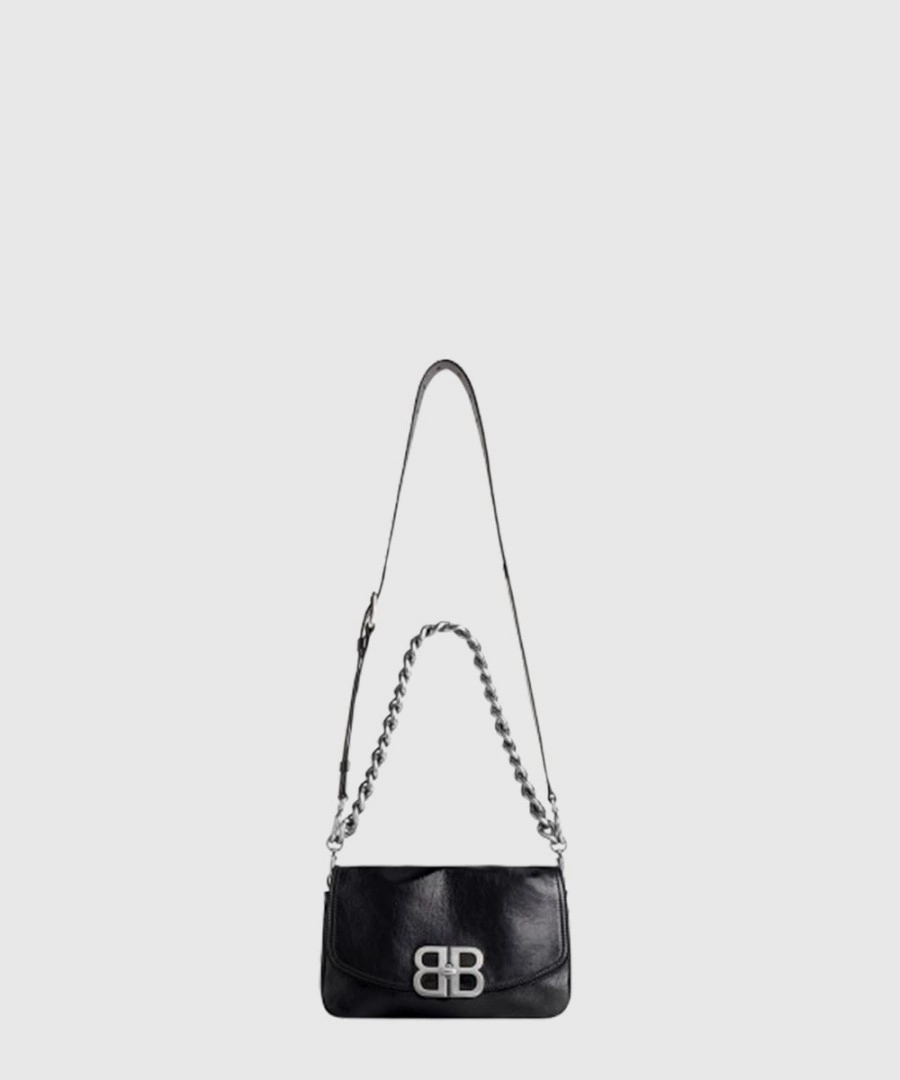 발렌시아가 BB 소프트 스몰 플랩백 블랙 748598