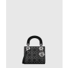 디올 Lady Dior 미니 백 블랙 새틴 M0500