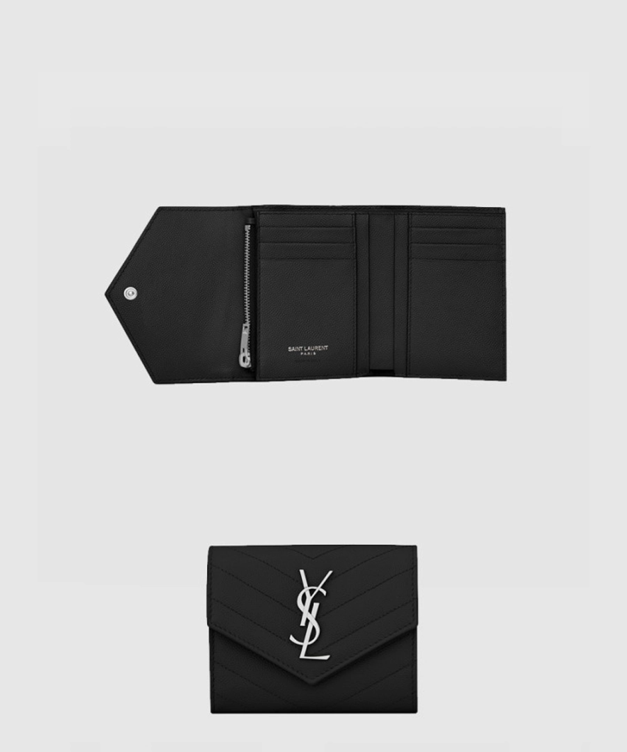 생로랑 모노그램 컴팩트 반지갑 403943