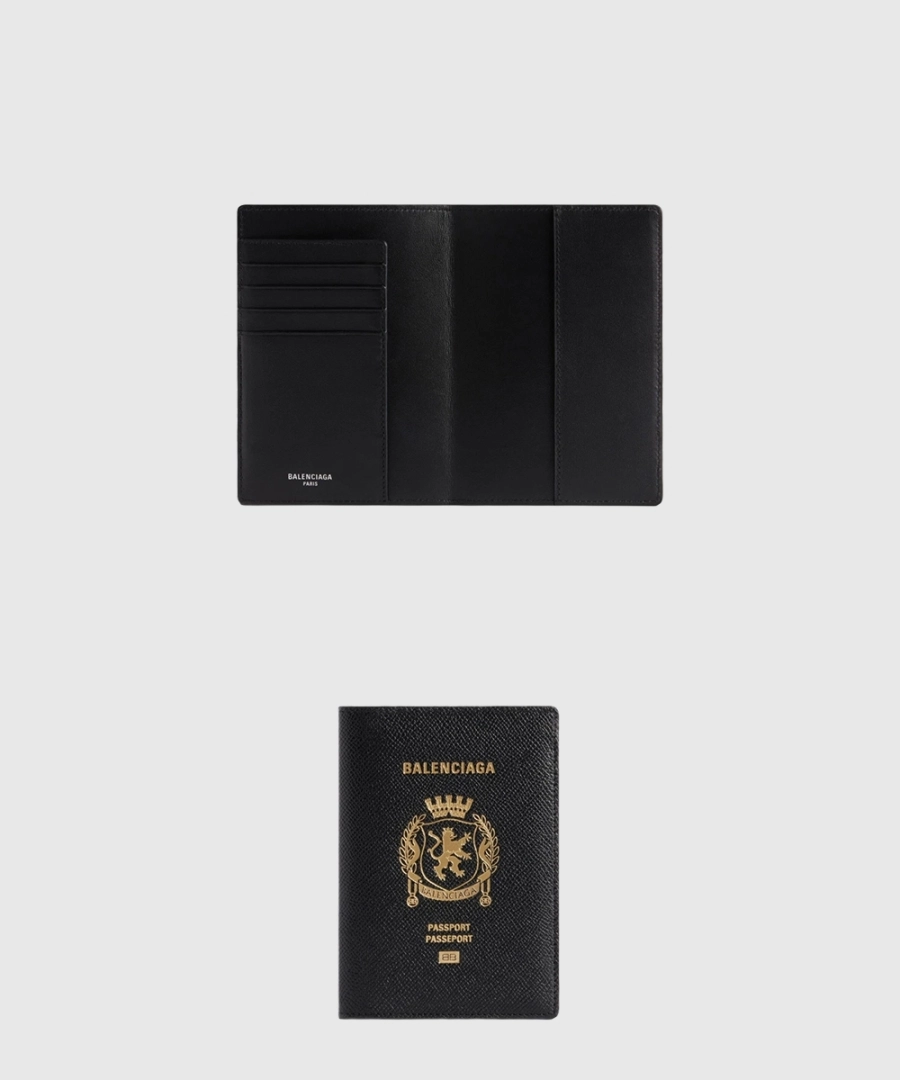 발렌시아가 패스포트 홀더 블랙 787742