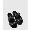 샤넬 CC로고 큐빅 벨크로 뮬 2color G45507
