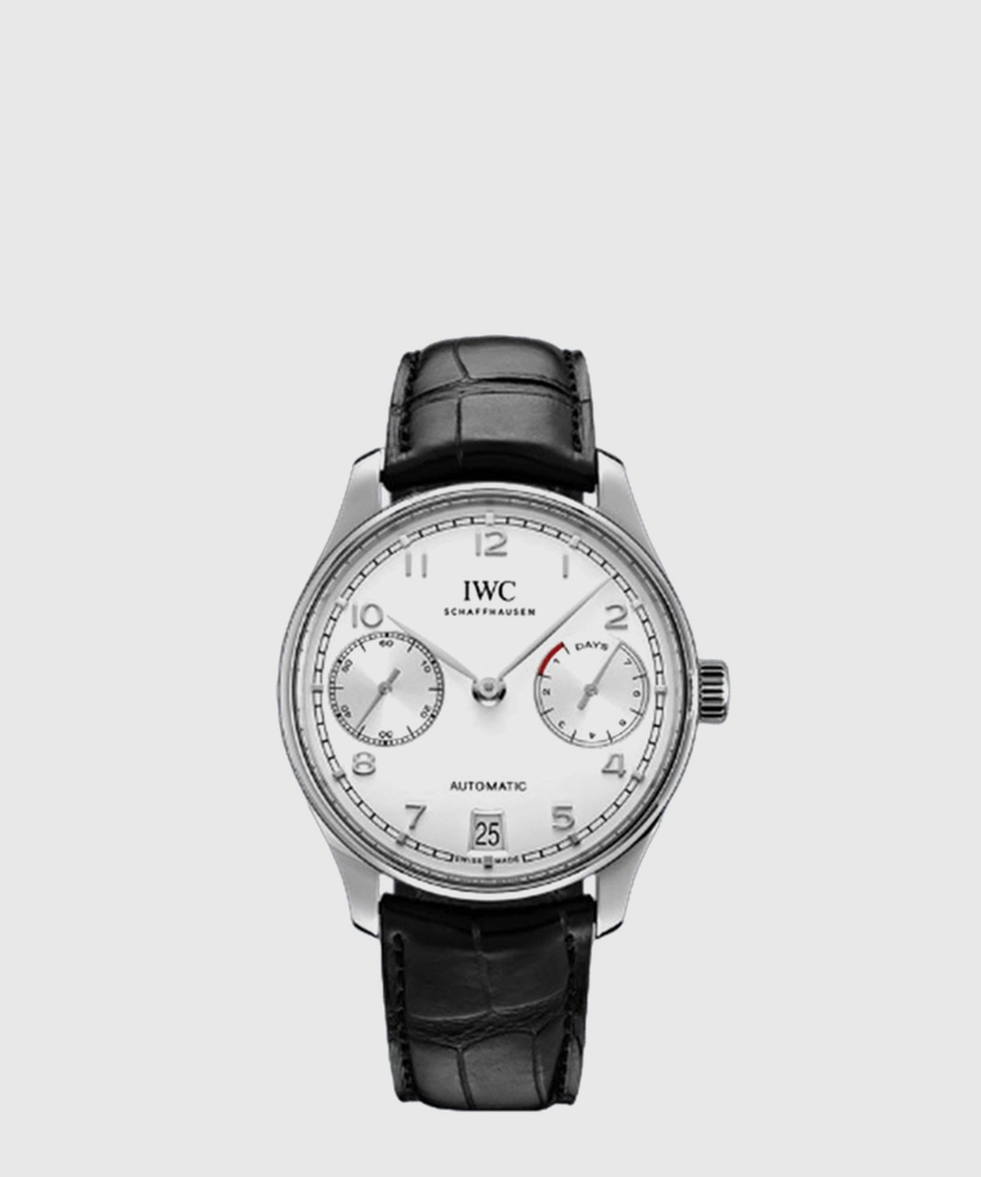 IWC 포르투기저 오토매틱 블랙 엘리게이터 42.3mm IW500712