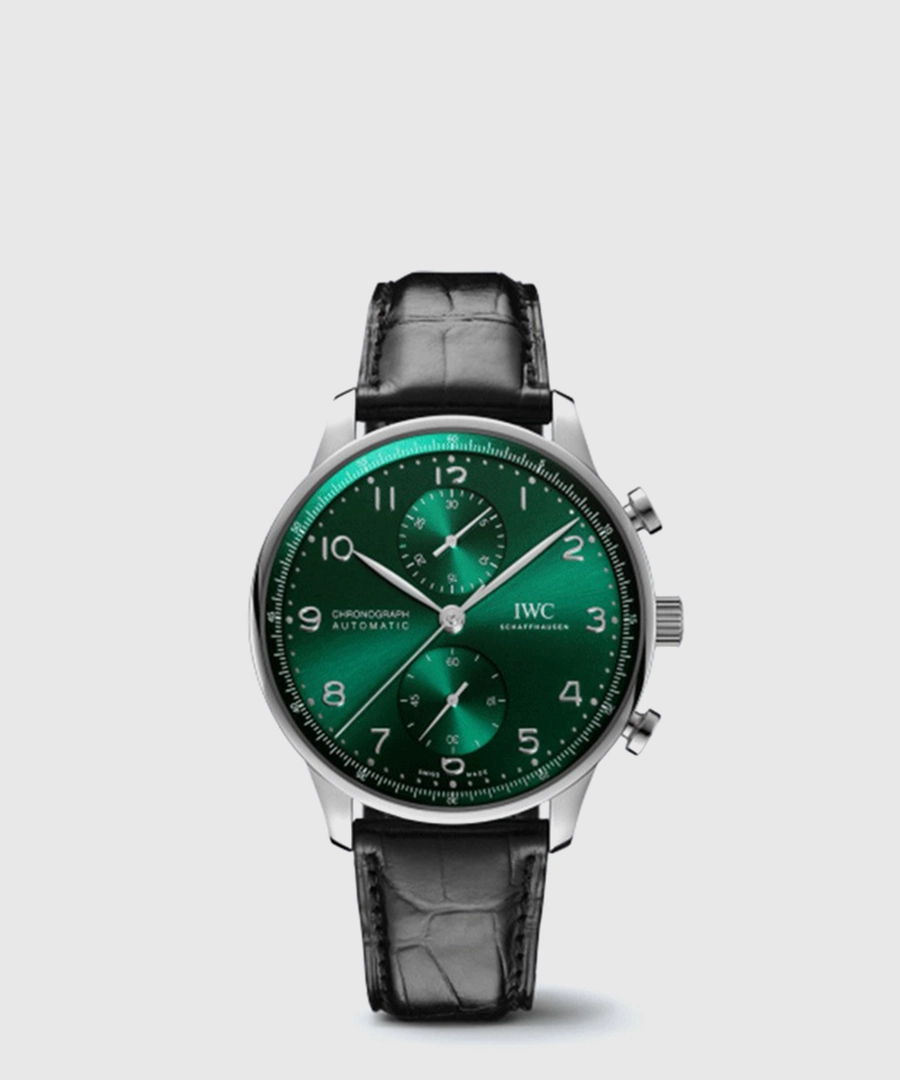 IWC 포르투기저 크로노그래프 그린 41mm IW371615