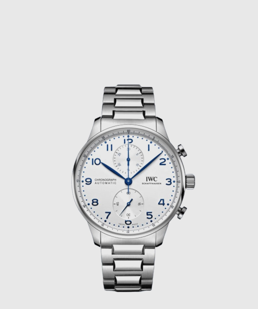 IWC 포르투기저 크로노그래프 실버 41mm IW371617