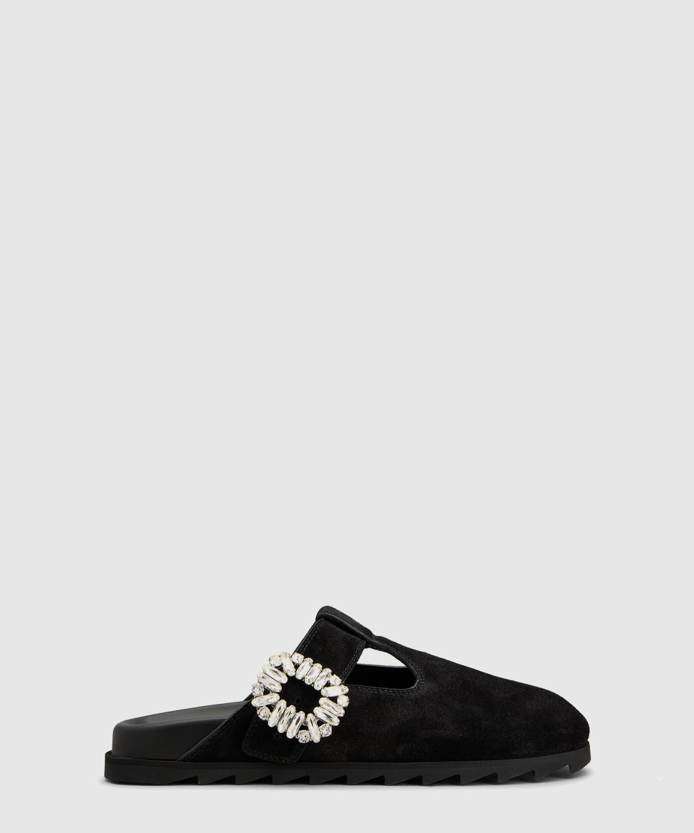 로저비비에 슬라이디 비브 뮬 블랙