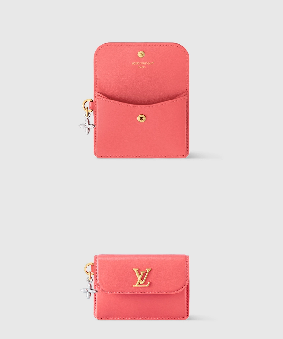 루이비통 타이니 렉토 벌소 카드 홀더 LV 블룸 스위트 코랄 M14615