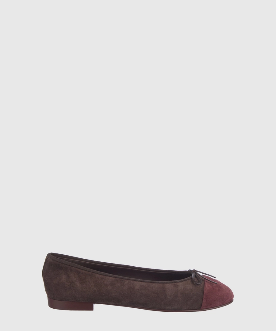샤넬 스웨이드 발레리나 플랫 슈즈 3color G02819