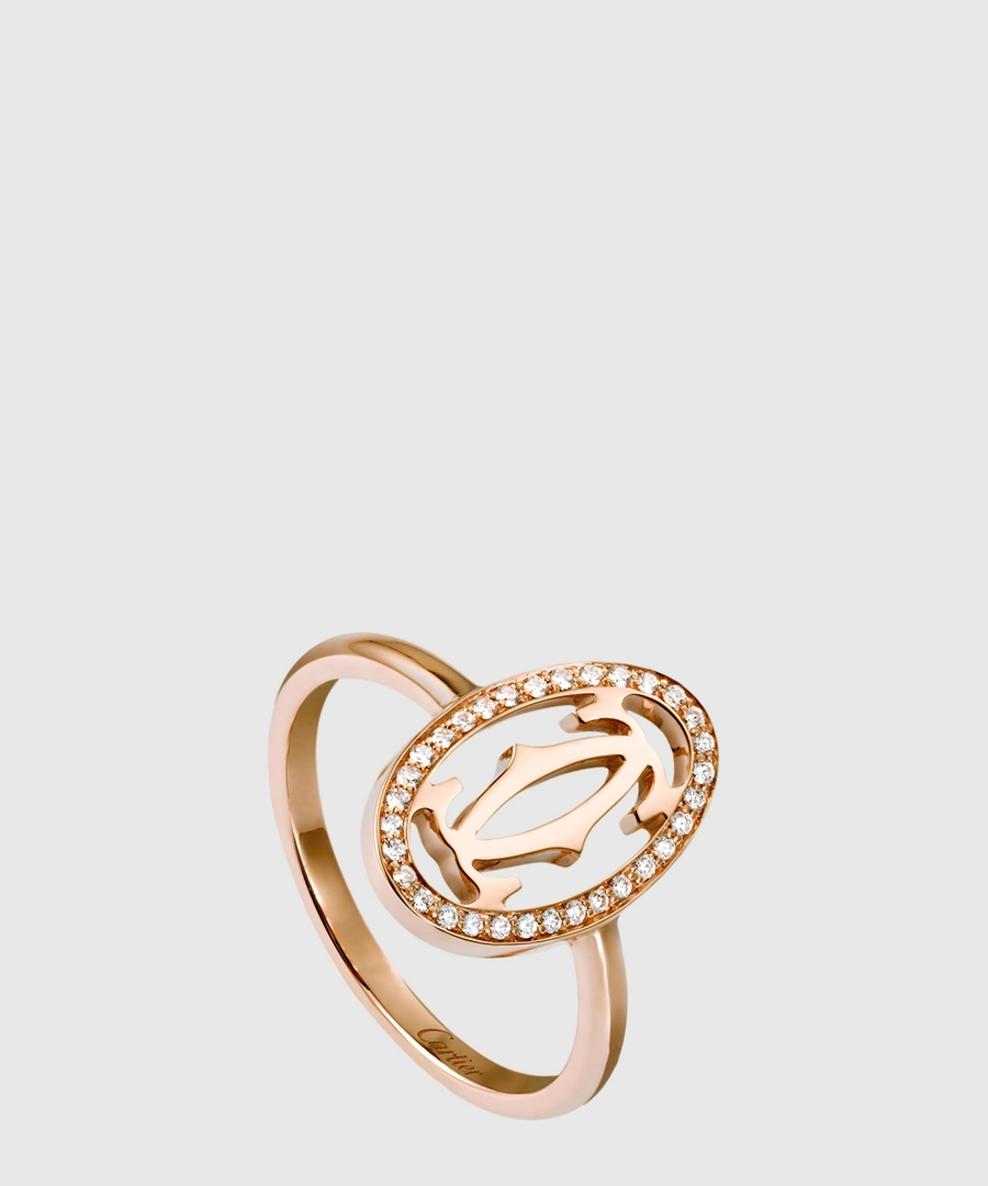 까르띠에 로고 더블 C 링 2color B4093200