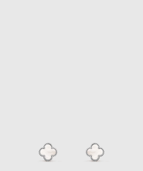 반클리프 아펠 스위트 알함브라 이어링 화이트 골드 마더오브펄 12000
