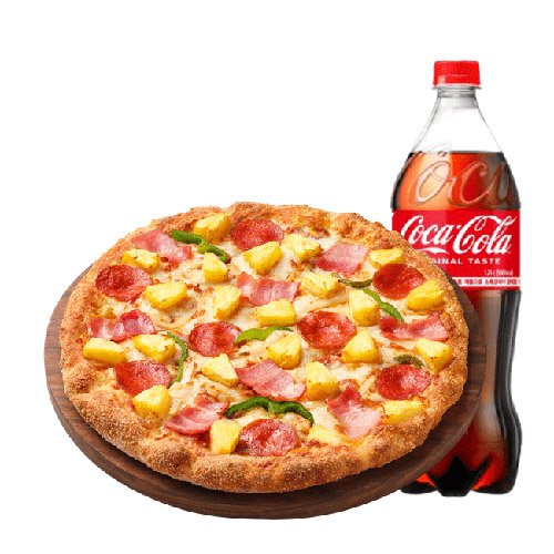피자헛 (오리지널) 알로하 하와이 L + 콜라 1.25L