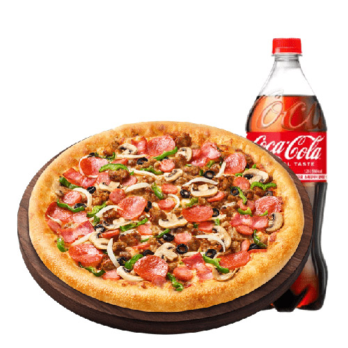 수퍼슈프림 치즈크러스트 M + 콜라 1.25L