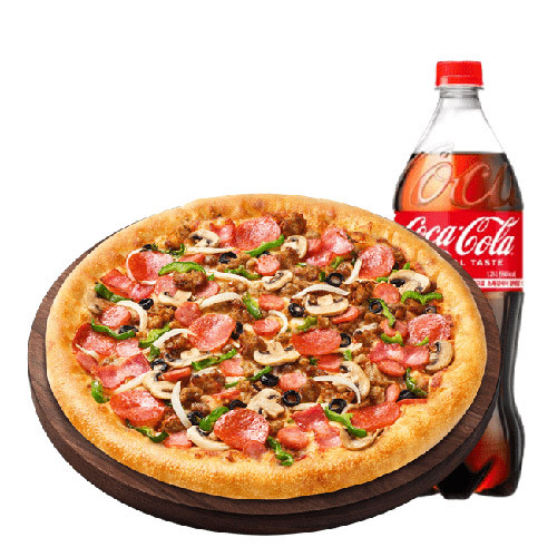 수퍼슈프림 치즈크러스트 M + 콜라 1.25L