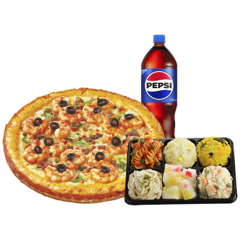 쉬림프골드L+홈샐러드+콜라1.25L