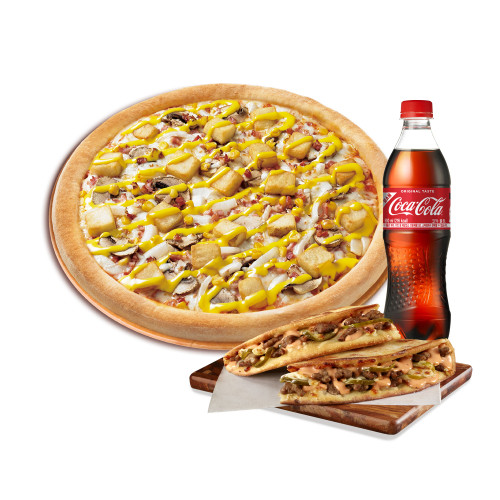 오리지널 아이리쉬 포테이토(R)+더블 치즈버거 파파디아즈+코카-콜라500ml