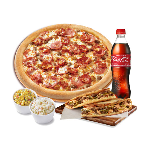 오리지널 올미트(R)+더블 치즈버거파파디아즈+파파콘샐러드+파파코울슬로+코카-콜라500ml