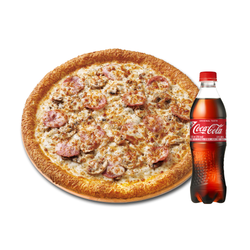 오리지널 햄 머쉬룸 식스 치즈(L)+코카-콜라500ml