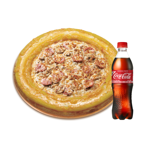 골드링 햄 머쉬룸 식스 치즈(L)+코카-콜라500ml