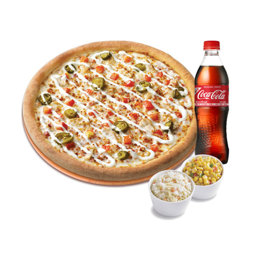 오리지널 스파이시 치킨랜치(L)+파파 콘샐러드+파파 코울슬로+코카-콜라500ml