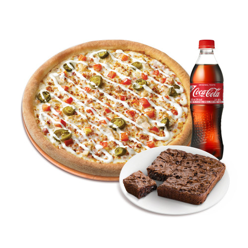 오리지널 스파이시 치킨랜치(R)+더블 초코칩 브라우니+코카-콜라500ml