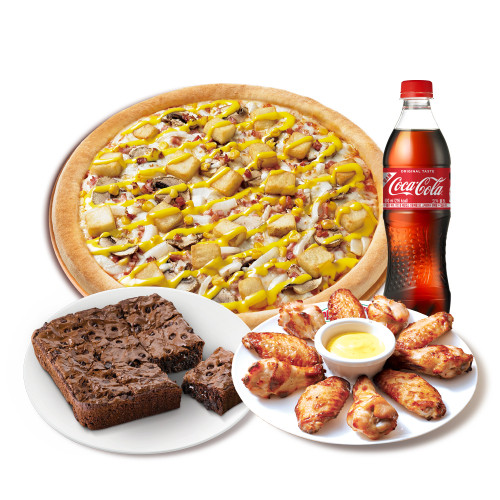 오리지널 아이리쉬 포테이토(R)+파파스 윙+더블 초코칩 브라우니+코카-콜라500ml