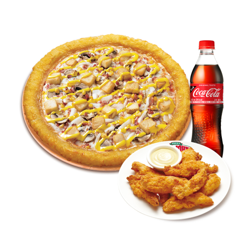 치즈롤 아이리쉬 포테이토(L)+치킨 스트립+코카-콜라500ml