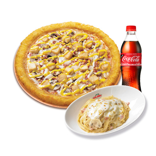 치즈롤 아이리쉬 포테이토(L)+파파스 파스타(화이트)+코카-콜라500ml