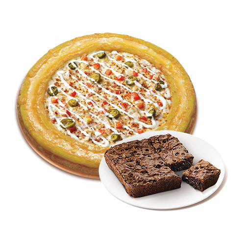 골드링 스파이시 치킨 랜치(L)+더블 초코칩 브라우니