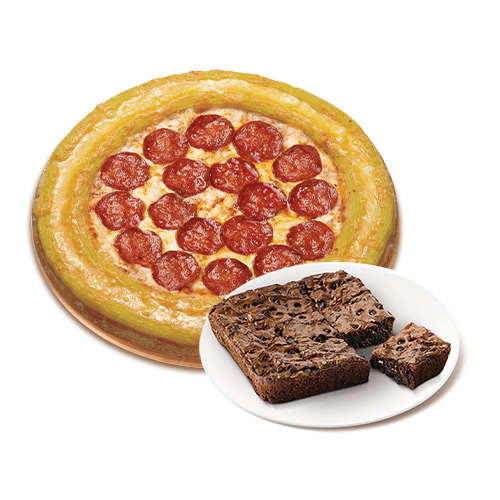 골드링 페퍼로니(L)+더블 초코칩 브라우니