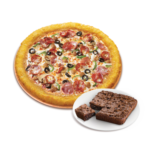 치즈롤 수퍼 파파스(L)+더블 초코칩 브라우니