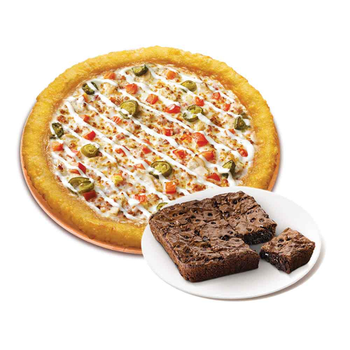 치즈롤 스파이시 치킨 랜치(L)+더블 초코칩 브라우니