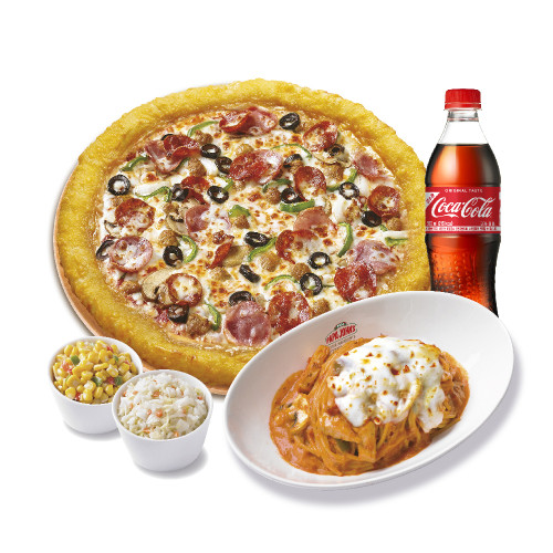 치즈롤 수퍼 파파스(L)+파파스파스타(로제)+파파콘샐러드+파파코울슬로+코카-콜라500ml