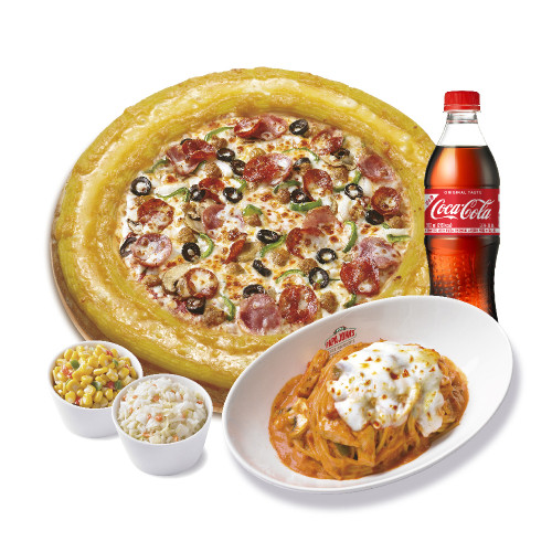 골드링 수퍼 파파스(L)+파파스 파스타(로제)+파파콘샐러드+파파코울슬로+코카-콜라500ml