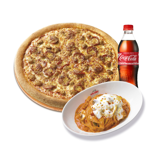 오리지널 존스 페이버릿(L)+파파스 파스타(로제)+코카-콜라500ml