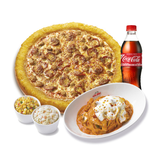 치즈롤존스페이버릿(L)+파파스 파스타(로제)+파파콘샐러드+파파코울슬로+코카-콜라500ml