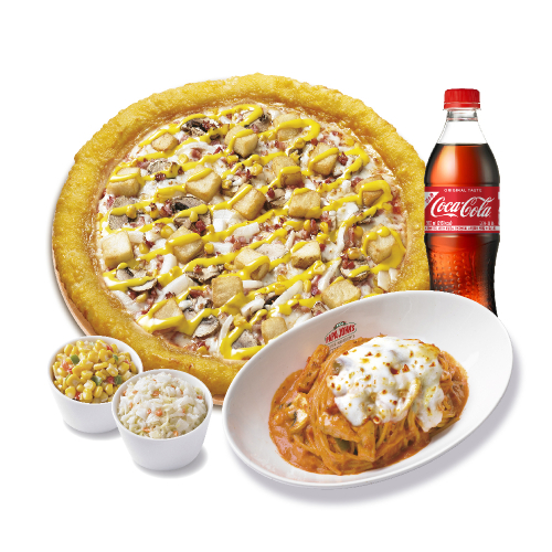 치즈롤아이리쉬포테이토(L)+파파스파스타(로제)+파파콘샐러드+파파코울슬로+코카-콜라500ml