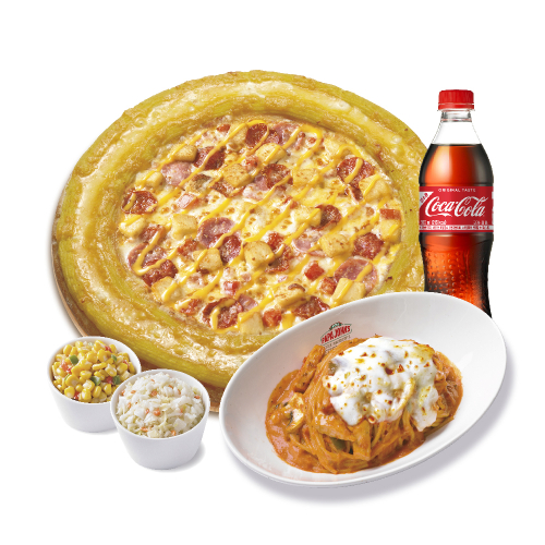 골드링위스콘신치즈포테이토(L)+파파스파스타(로제)+파파콘샐러드+파파코울슬로+코카-콜라500