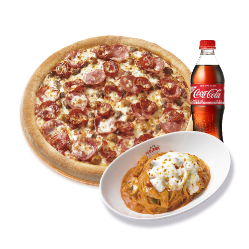오리지널 올미트(L)+파파스 파스타(로제)+코카-콜라500ml