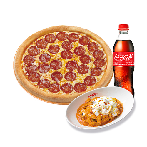 오리지널 페퍼로니(L)+파파스 파스타(로제)+코카-콜라500ml