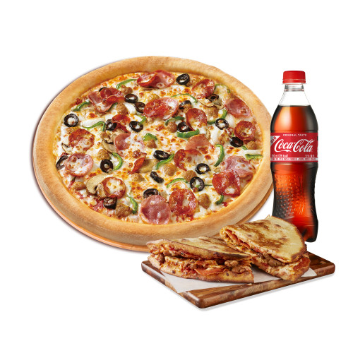 오리지널 수퍼 파파스(R)+이탈리안 파파디아즈+코카-콜라500ml