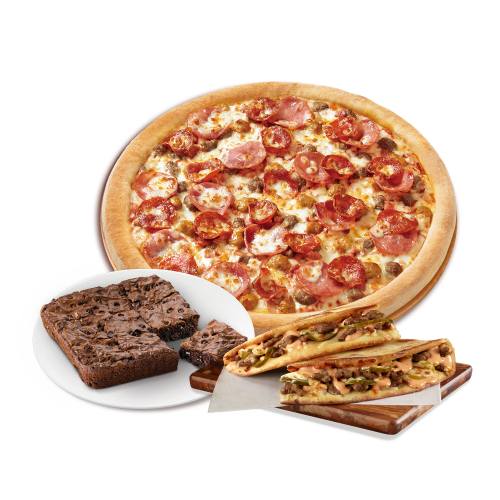 오리지널 올미트(R)+더블 치즈버거 파파디아즈+더블 초코칩 브라우니