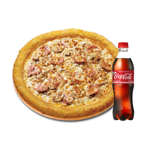 치즈롤 햄 머쉬룸 식스 치즈(L)+코카-콜라500ml