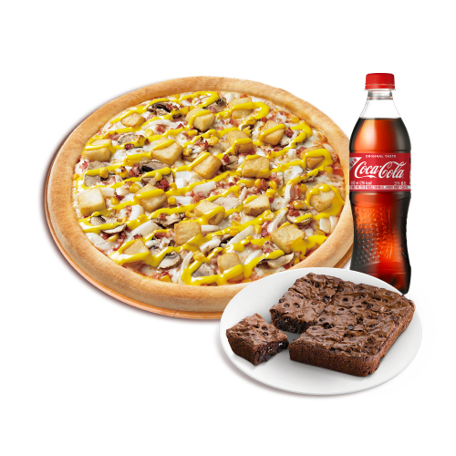 오리지널 아이리쉬 포테이토(R)+더블 초코칩 브라우니+코카-콜라500ml