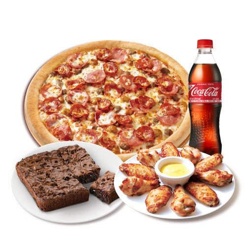 오리지널 올미트(R)+파파스 윙+더블 초코칩 브라우니+코카-콜라500ml