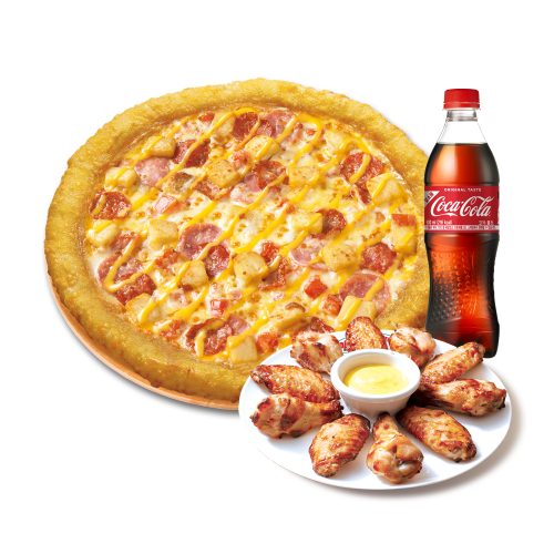치즈롤 위스콘신 치즈 포테이토(L)+파파스 윙+코카-콜라500ml