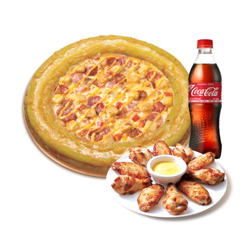 골드링 위스콘신 치즈 포테이토(L)+파파스 윙+코카-콜라500ml