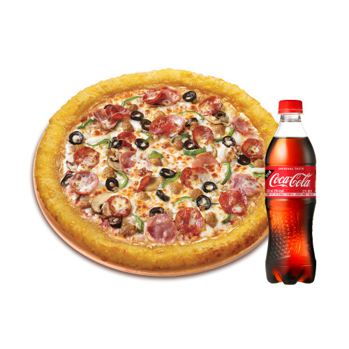 치즈롤 수퍼 파파스(L)+코카-콜라500ml