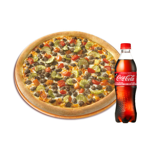 오리지널 더블 치즈버거(L)+코카-콜라500ml